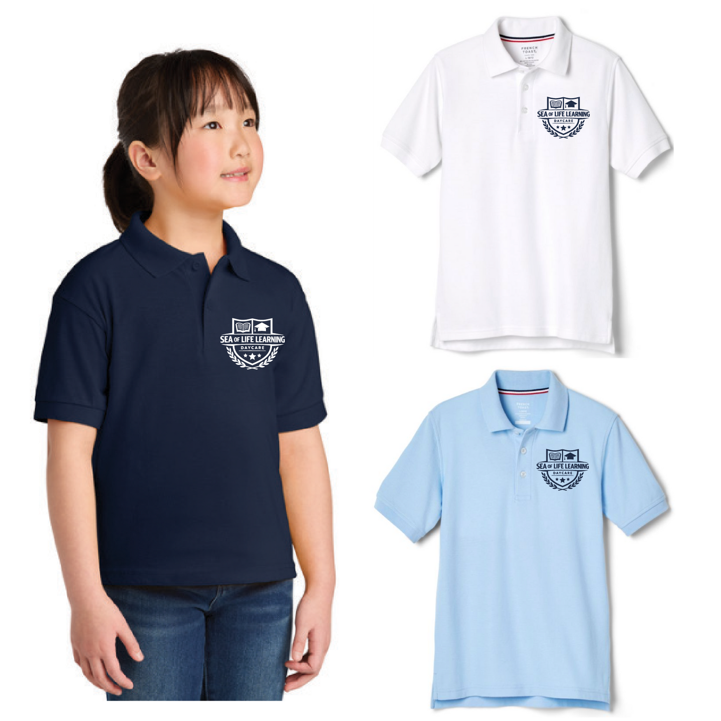 Sea of Learning Unisex Short Sleeve Polo Shirt