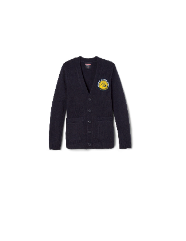 Hefferan Elementary School Blue Cardigan