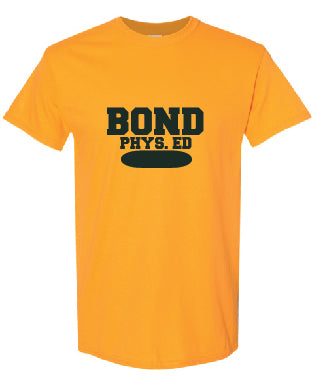 yellow gym shirt for C.J. Bond Elementary