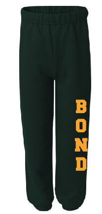 green gym sweatpants for C.J. Bond Elementary