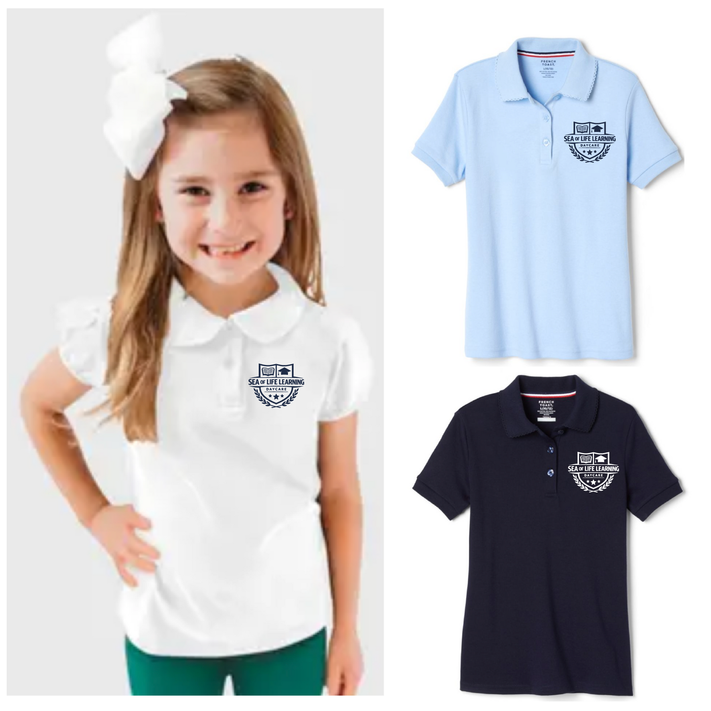Girls Short Sleeve Polo Shirt