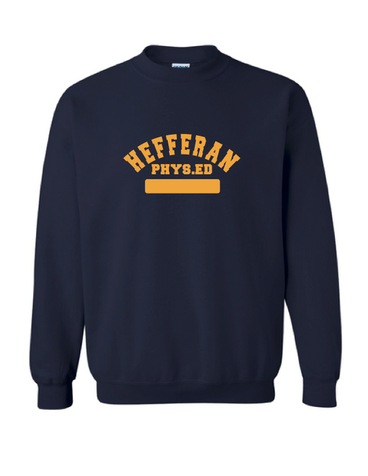 Hefferan School Student Gym Uniform Sweatshirt Blue