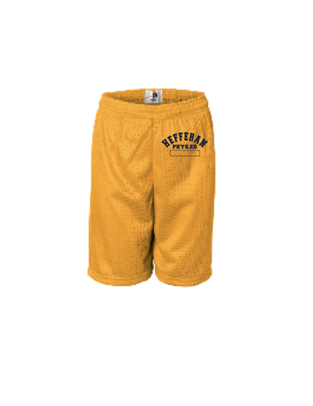 Hefferan Elementary School Gym Uniform Shorts Blue/Gold