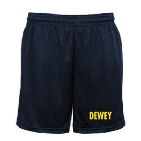 7th and 8th Grade Dewey Gym Uniform Shorts