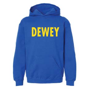 Pre-K through 6th Grade Pullover Hoody Dewey Sweatshirts