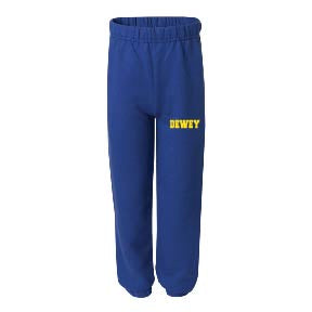 PreK-Through 6th Grade Dewey School Gym Sweatpants
