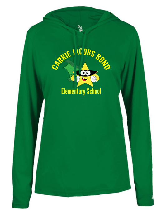 C.J. Bond Elementary Staff Ladies Hooded Pullover Long Sleeve Tee